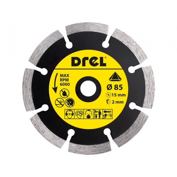 Diskai 3 vnt. ø85x15mm (universalus, medžiui, betonui)                                                                  